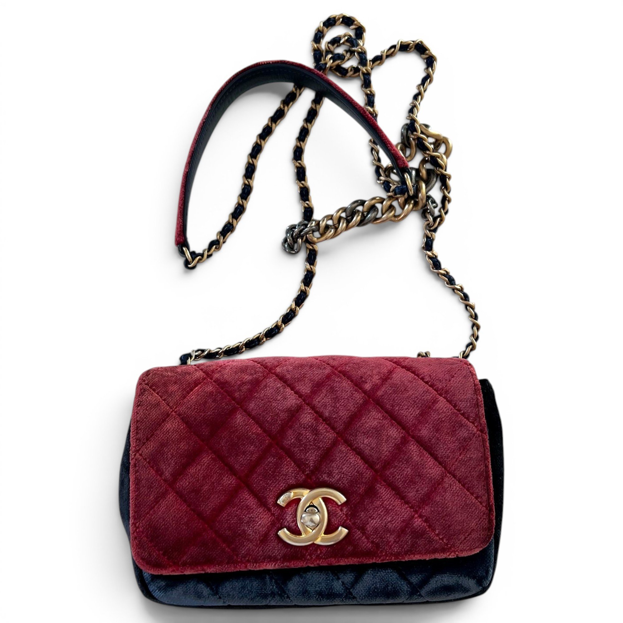 Wallet On Chain velvet mini bag