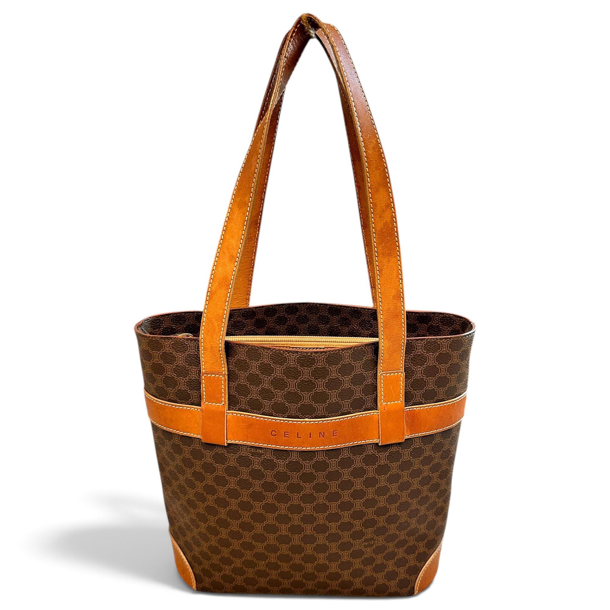 Cabas Vertical leather tote