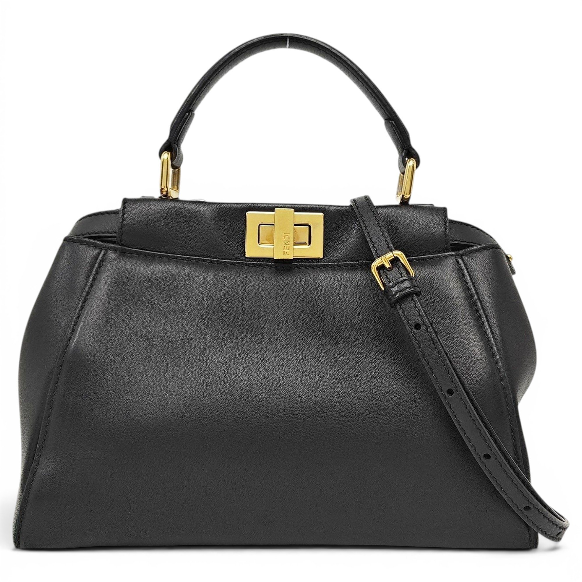 Peekaboo leather handbag