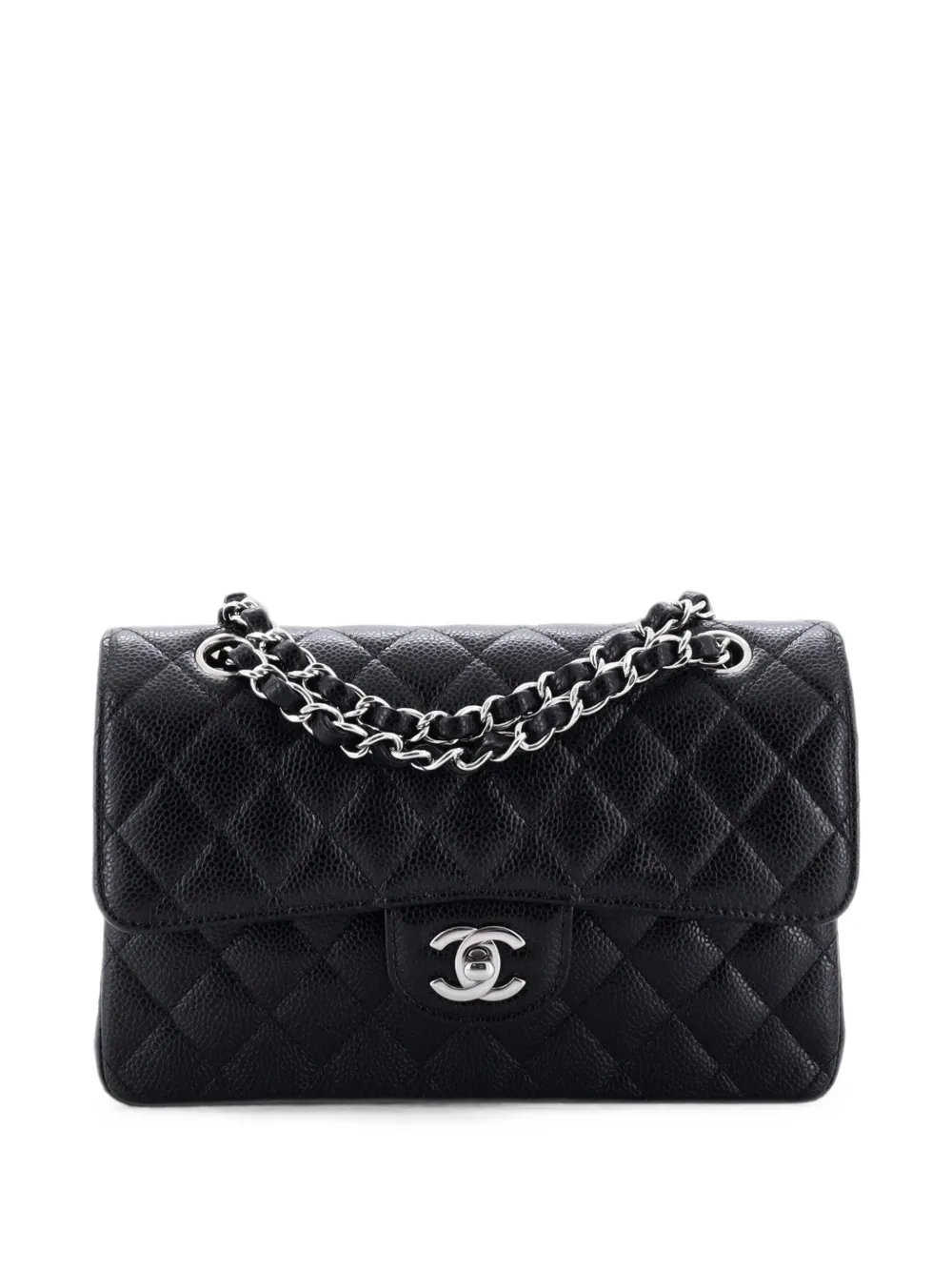 Classic Double Flap Bag Quilted Caviar Small shoulder bag
