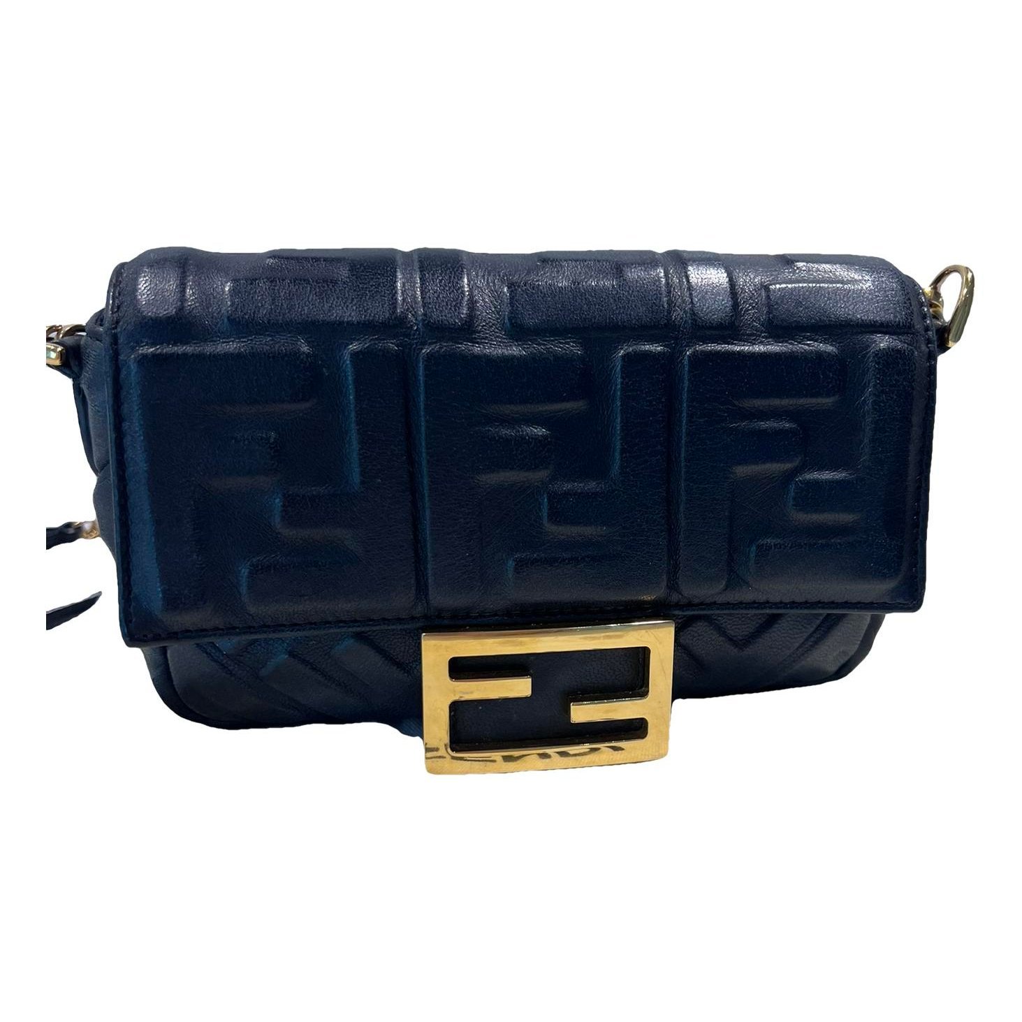 Baguette leather handbag