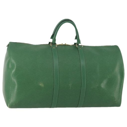 Keepall leather travel bag