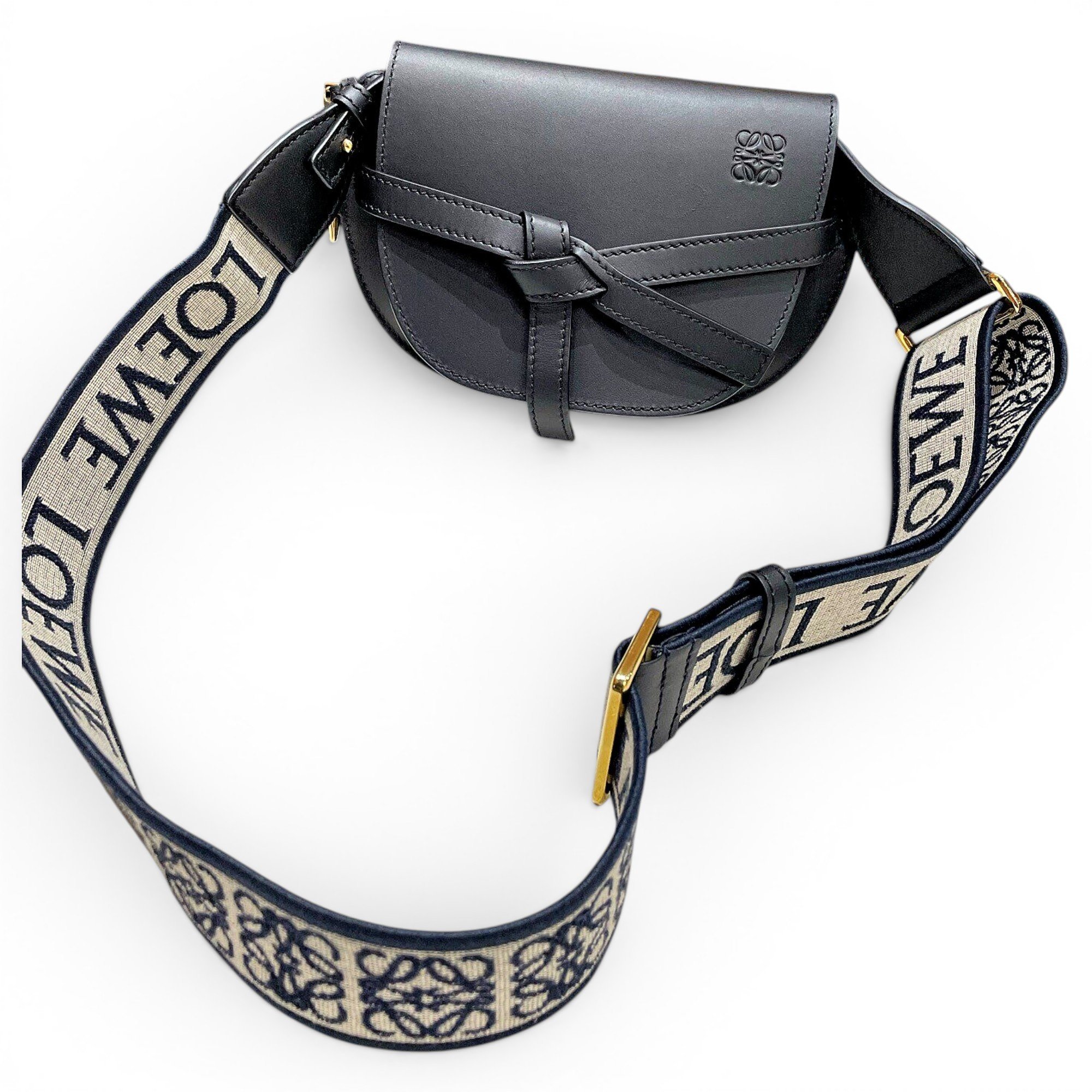 Gate leather crossbody bag