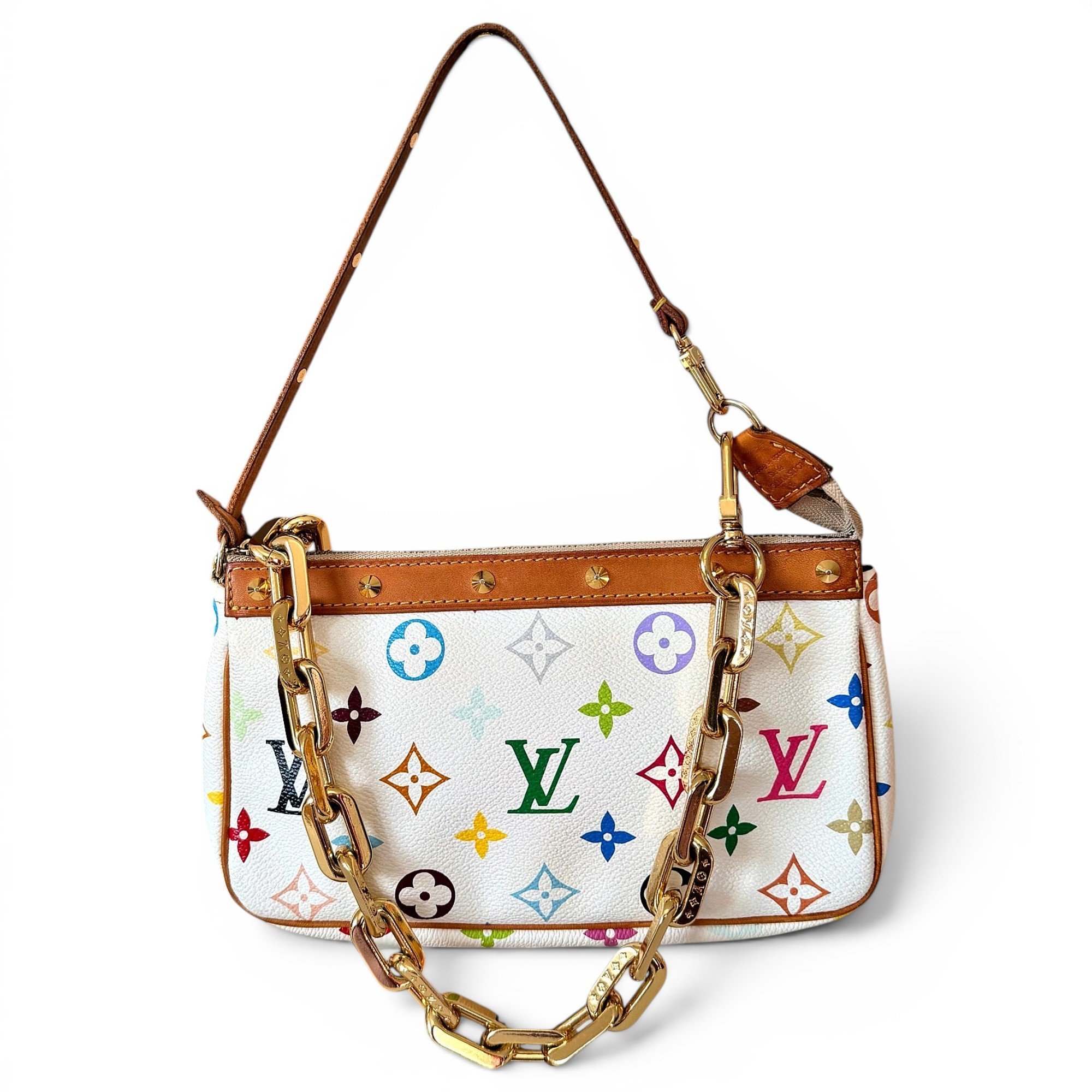 Pochette Accessoire leather handbag