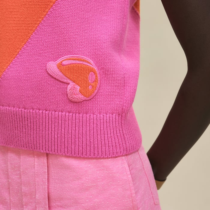 Rose Sakura Sleeveless Sweater