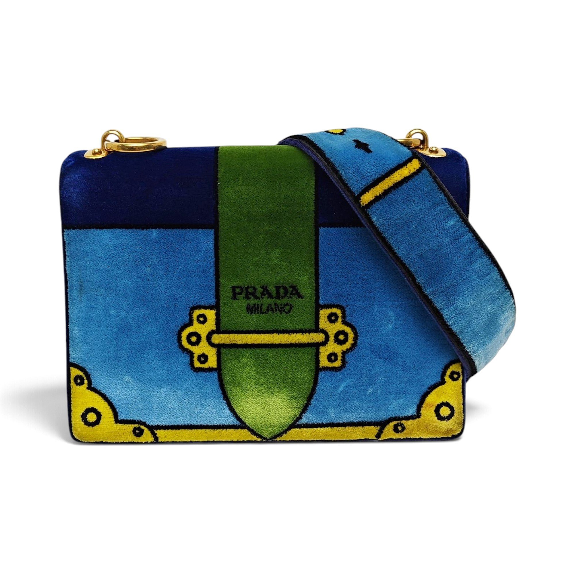 Cahier velvet handbag