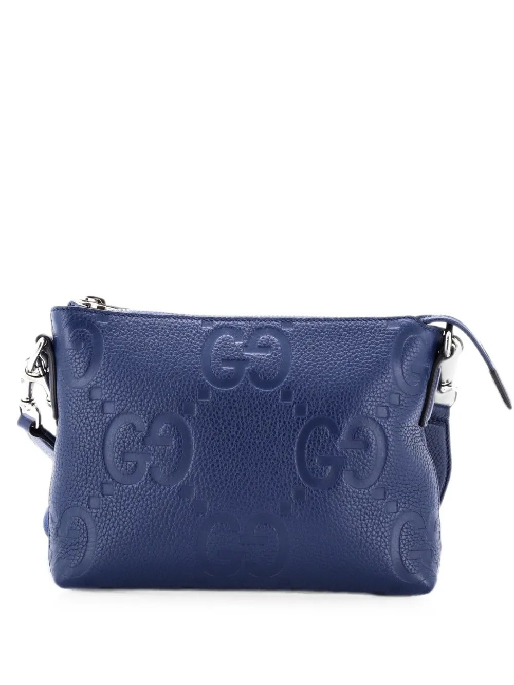 Zip Messenger Bag Jumbo GG Embossed Leather Small crossbody bag