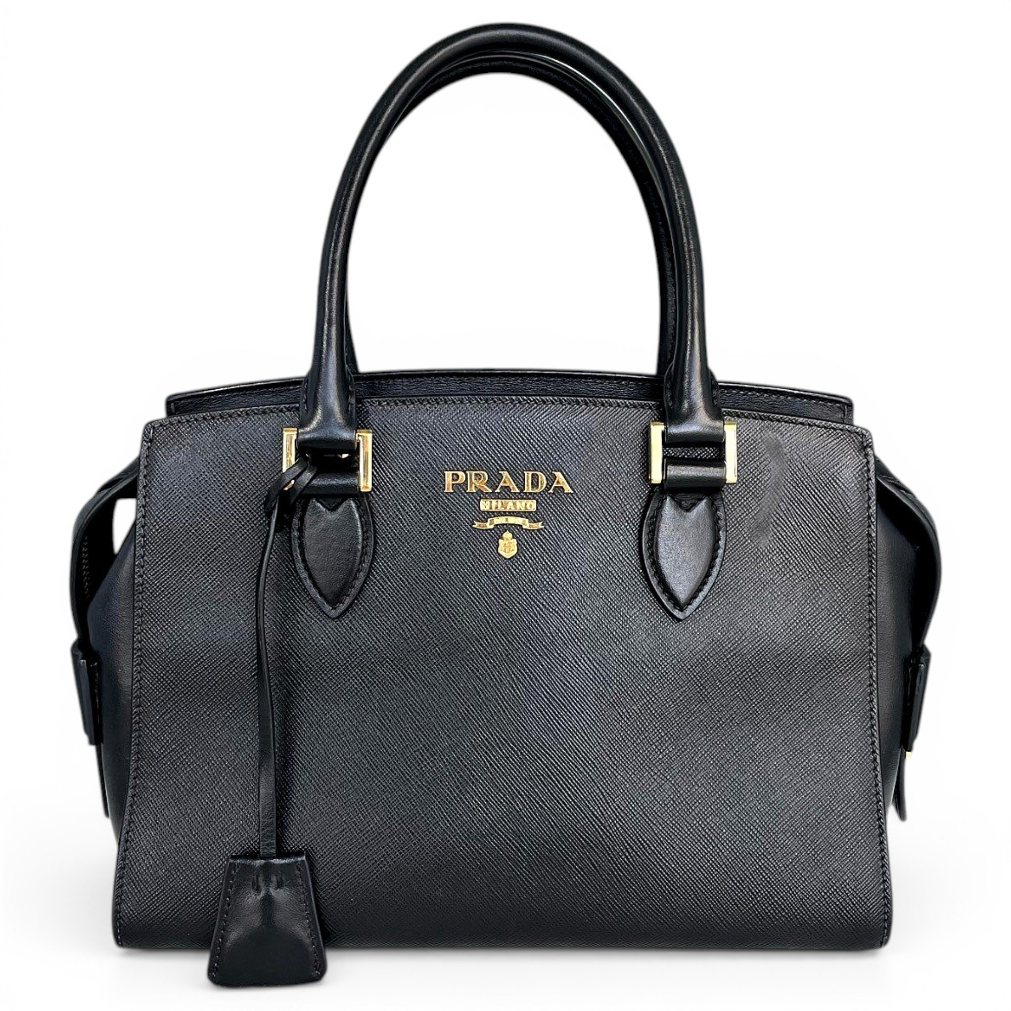 Bibliothèque leather handbag