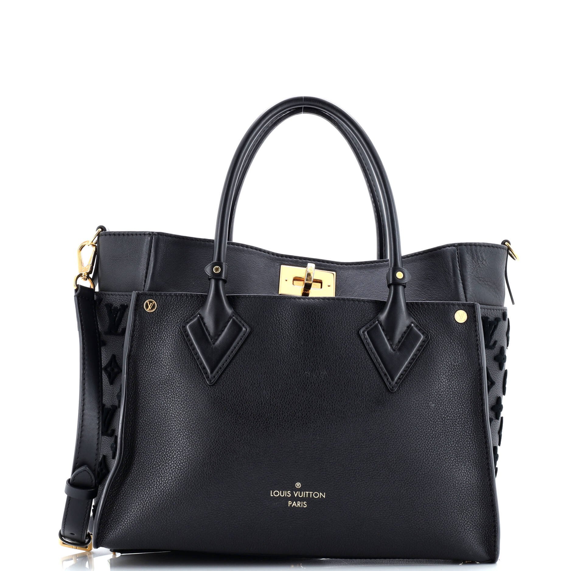 Louis Vuitton On My Side Tote Monogram Tuffetage Leather MM