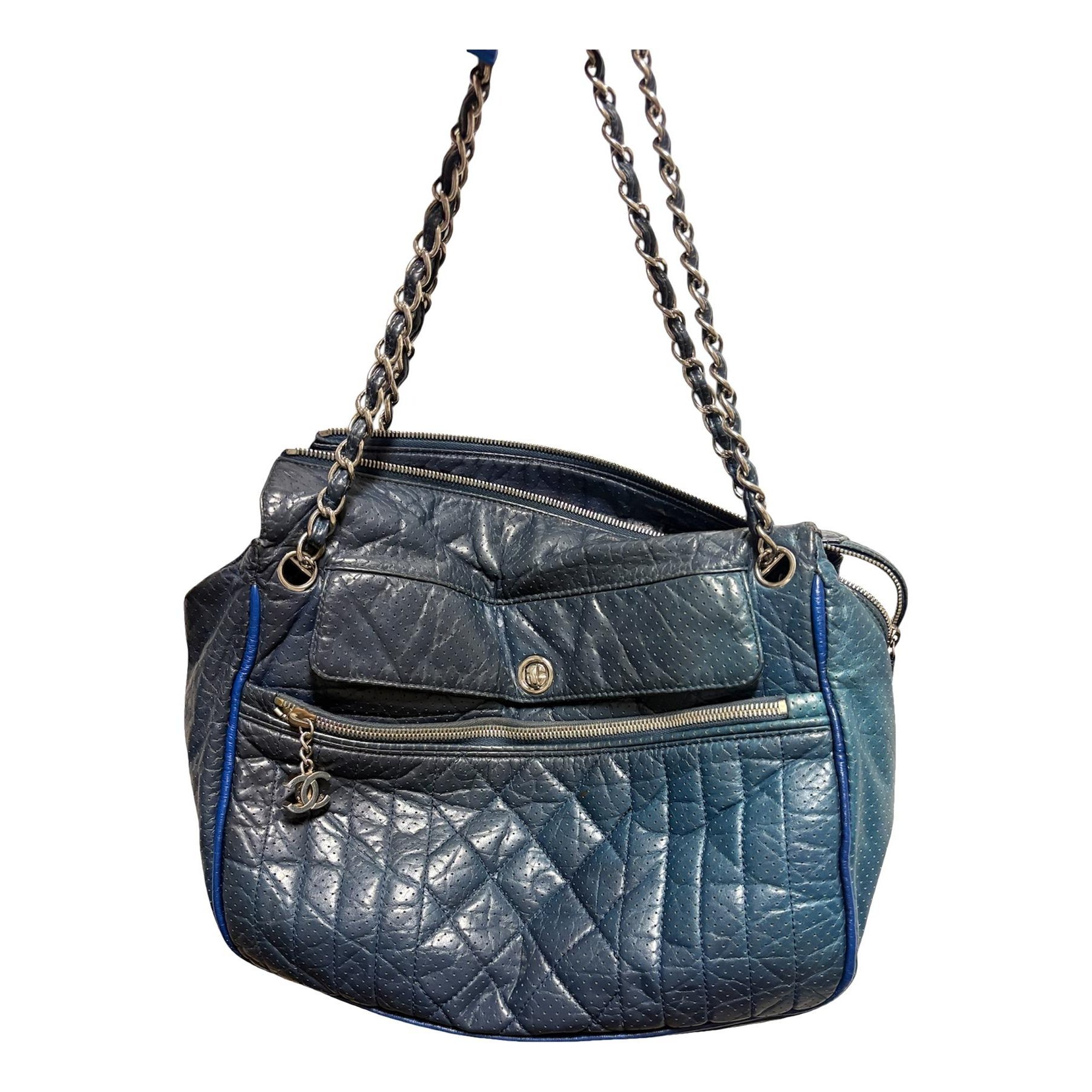 Trendy CC Bowler leather handbag