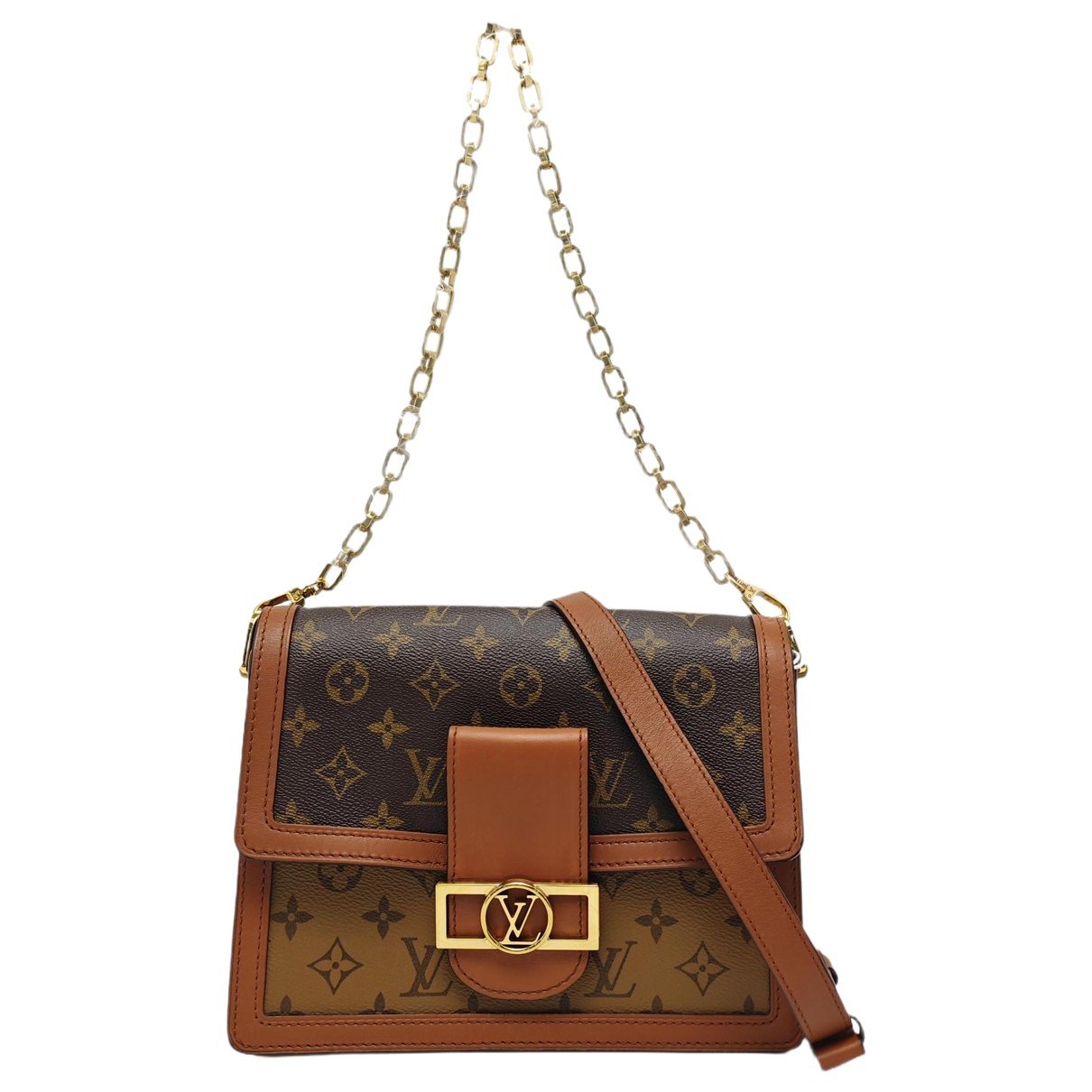 Dauphine leather crossbody bag