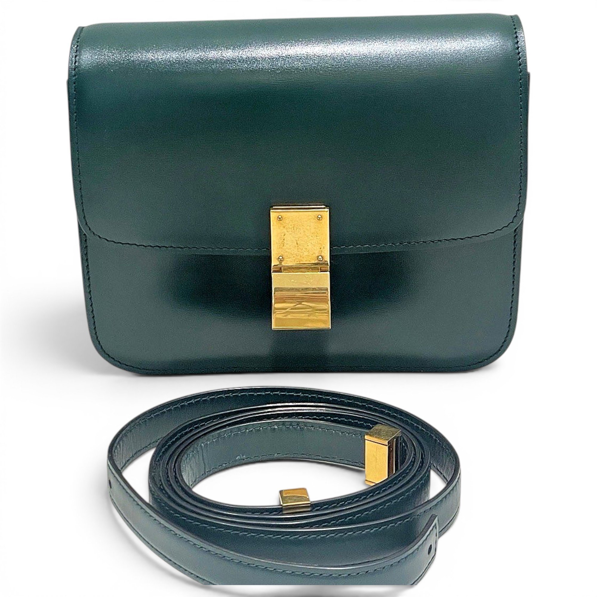 Classic leather crossbody bag