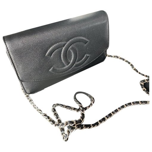 Leather clutch bag