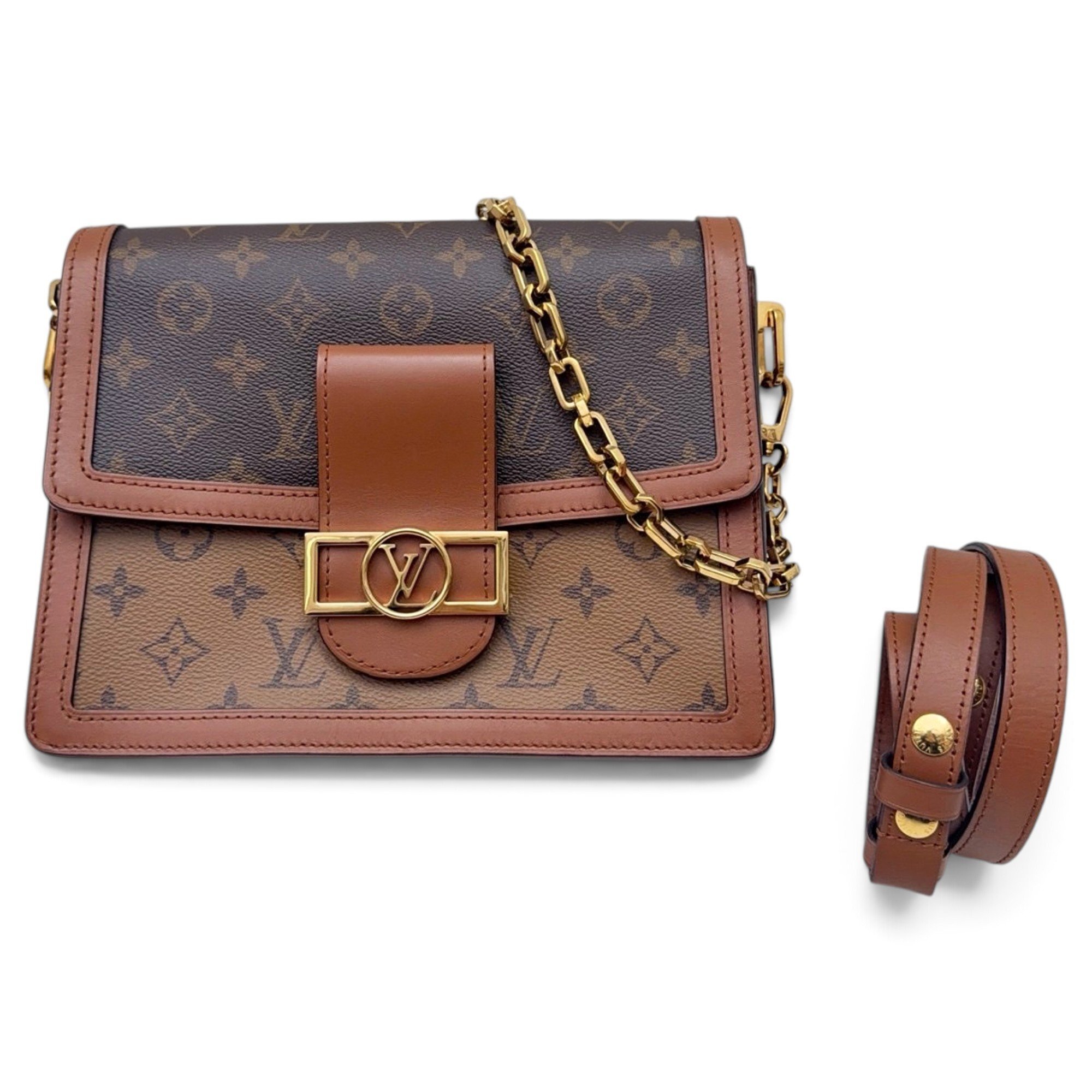 Dauphine leather handbag