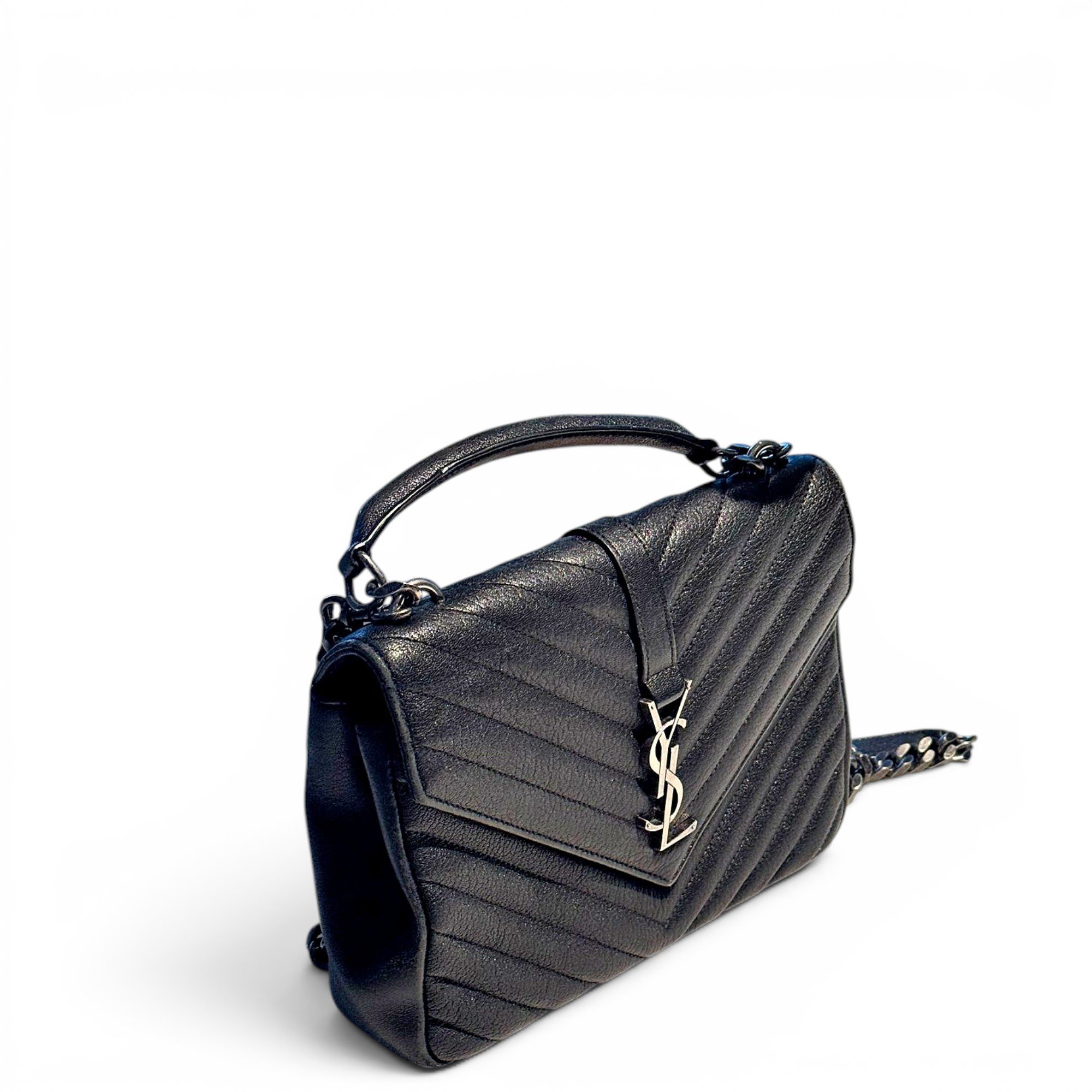 Saint Laurent Collége monogramme leather handbag