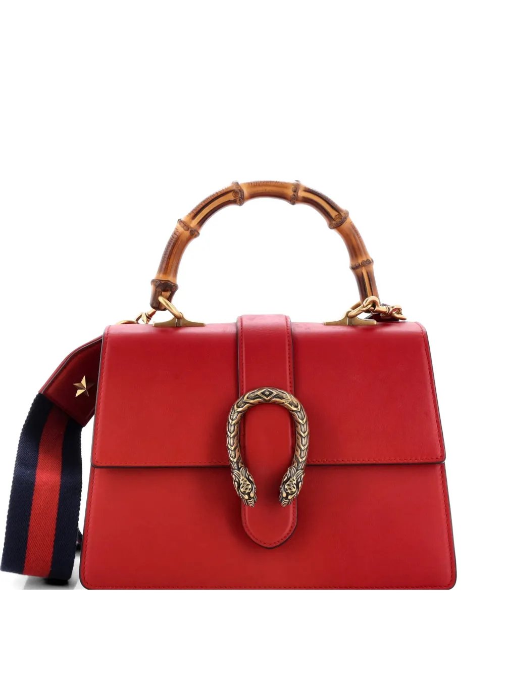 Dionysus Bamboo Top Handle Bag Leather Medium satchel