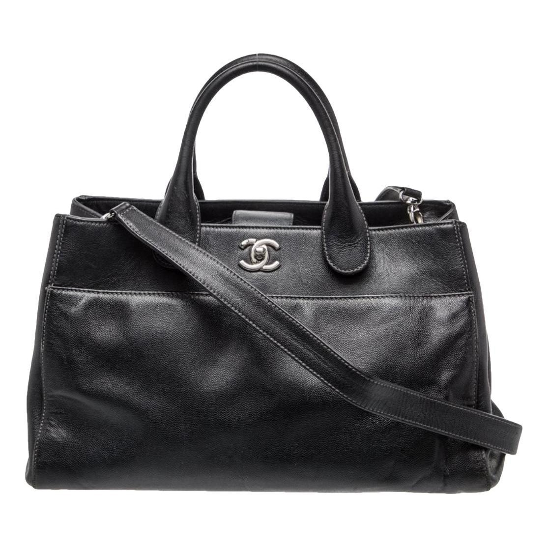 Executive leather tote