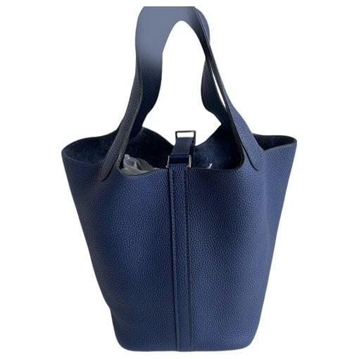 Picotin leather tote