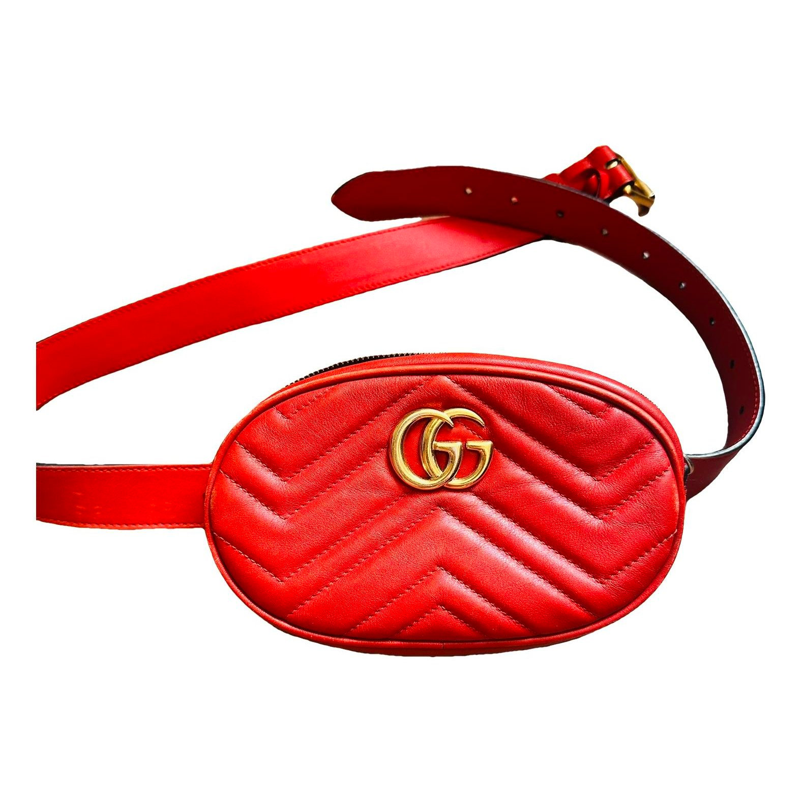 GG Marmont Oval leather handbag