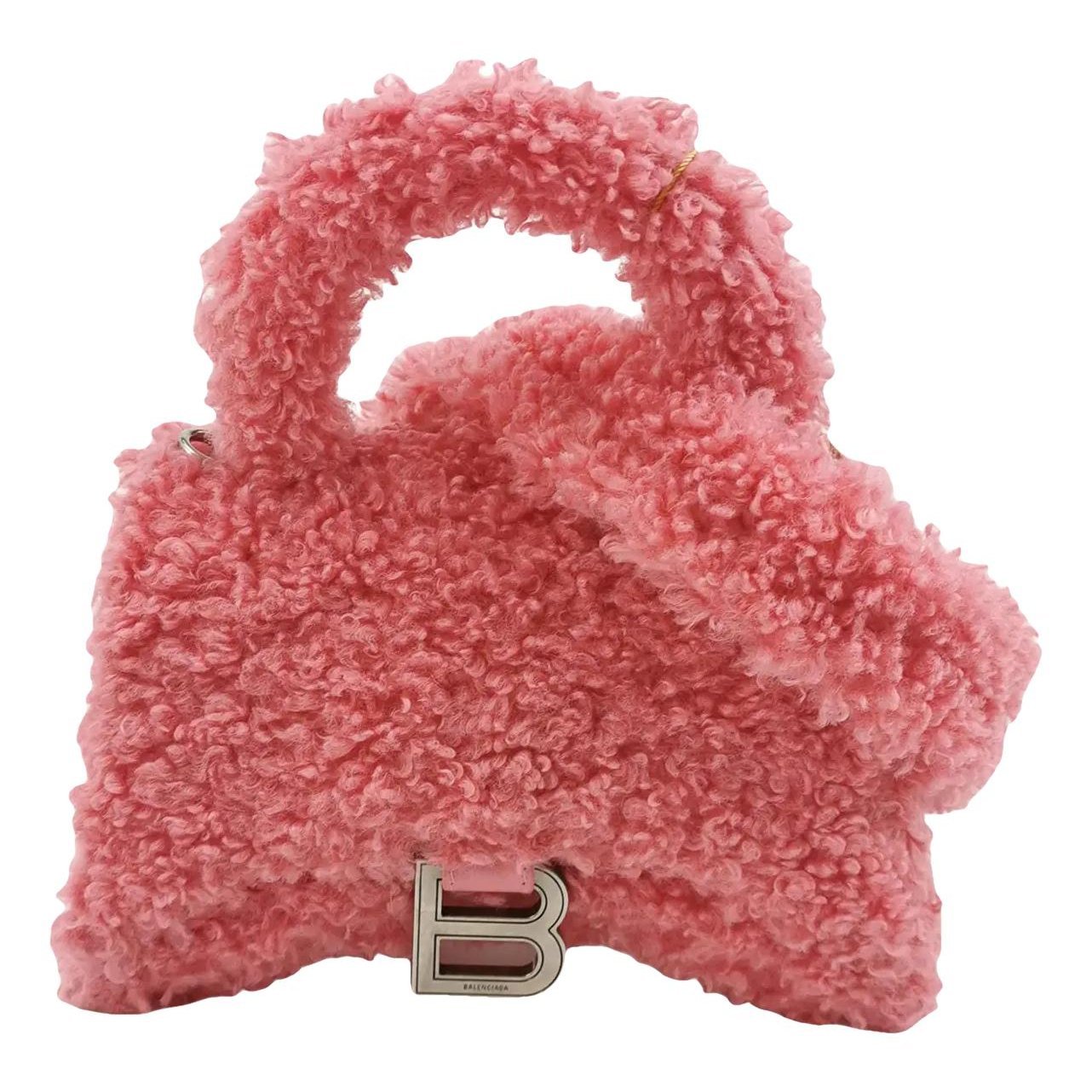 Hourglass wool crossbody bag