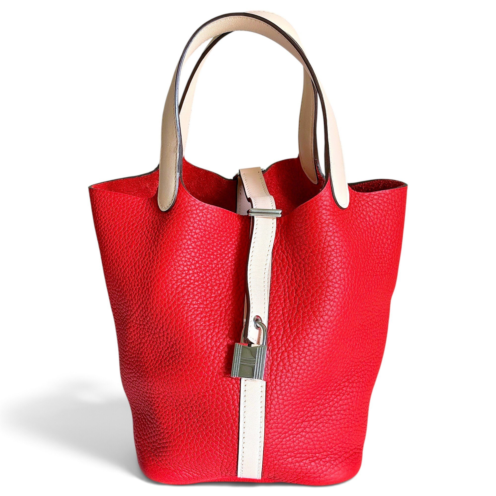 Picotin leather handbag