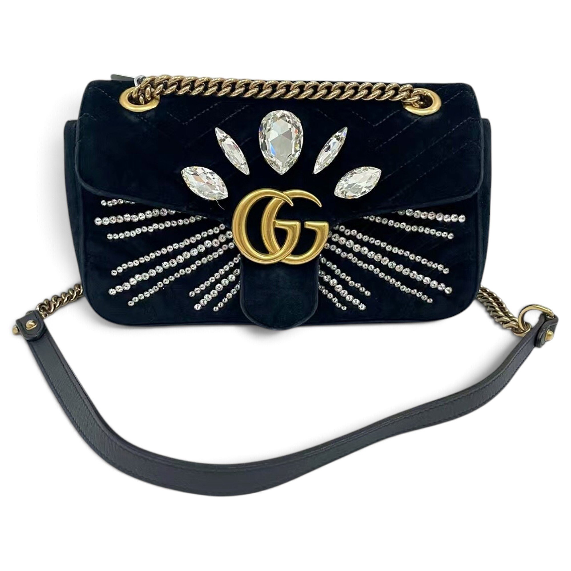 Velvet handbag