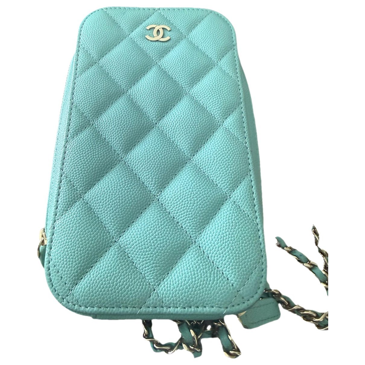 Wallet On Chain leather mini bag