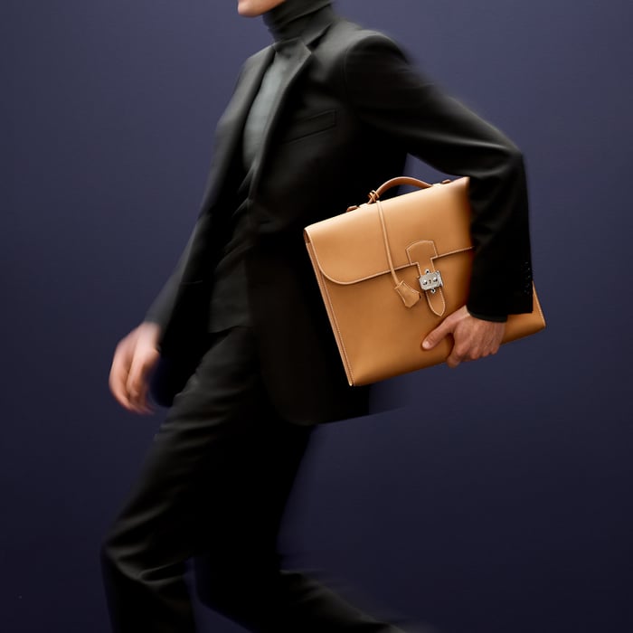Noir Sac a Depeches Light 1-37 Briefcase