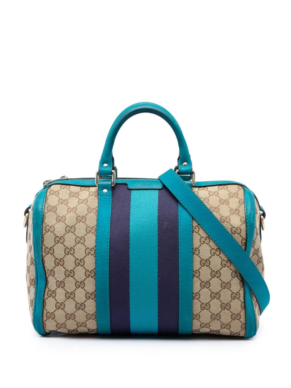 2016-2026 Medium GG Canvas Web Joy Boston Bag satchel