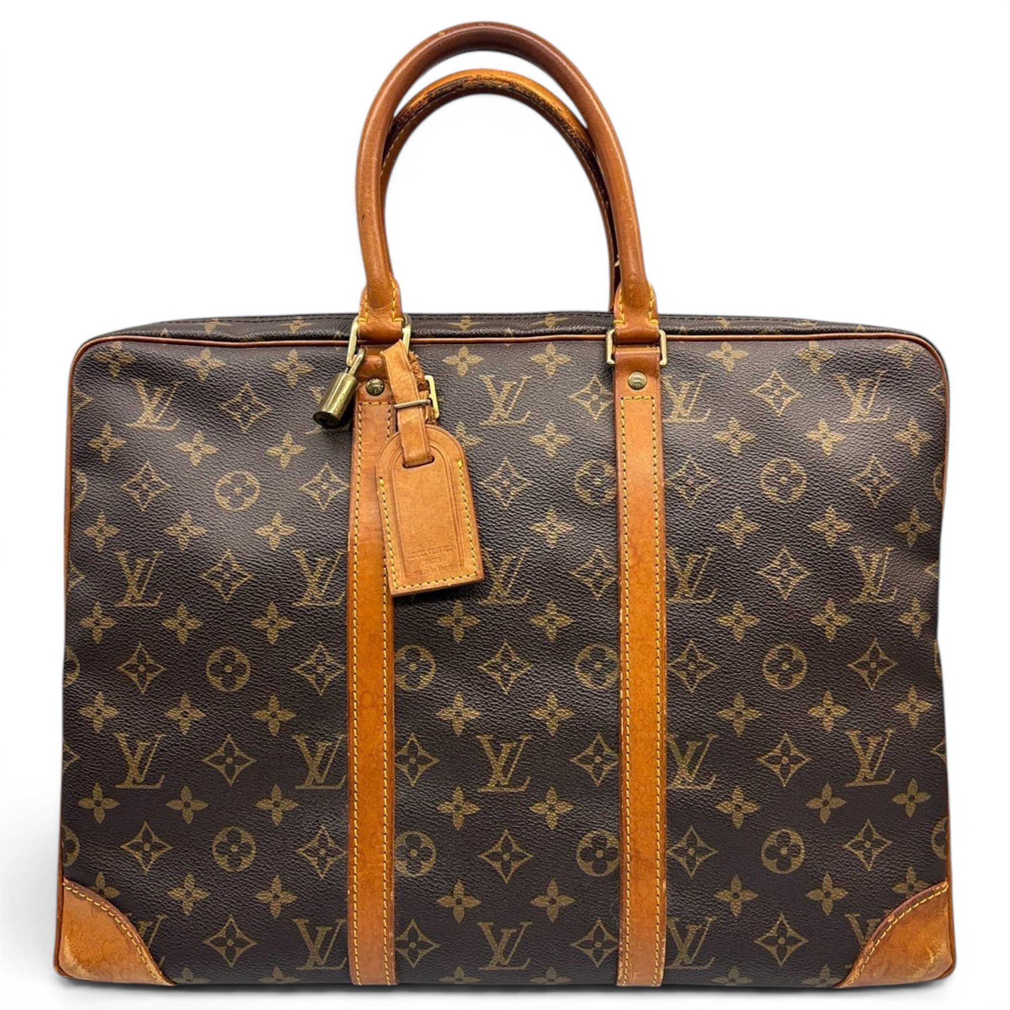 Porte Documents Voyage leather handbag