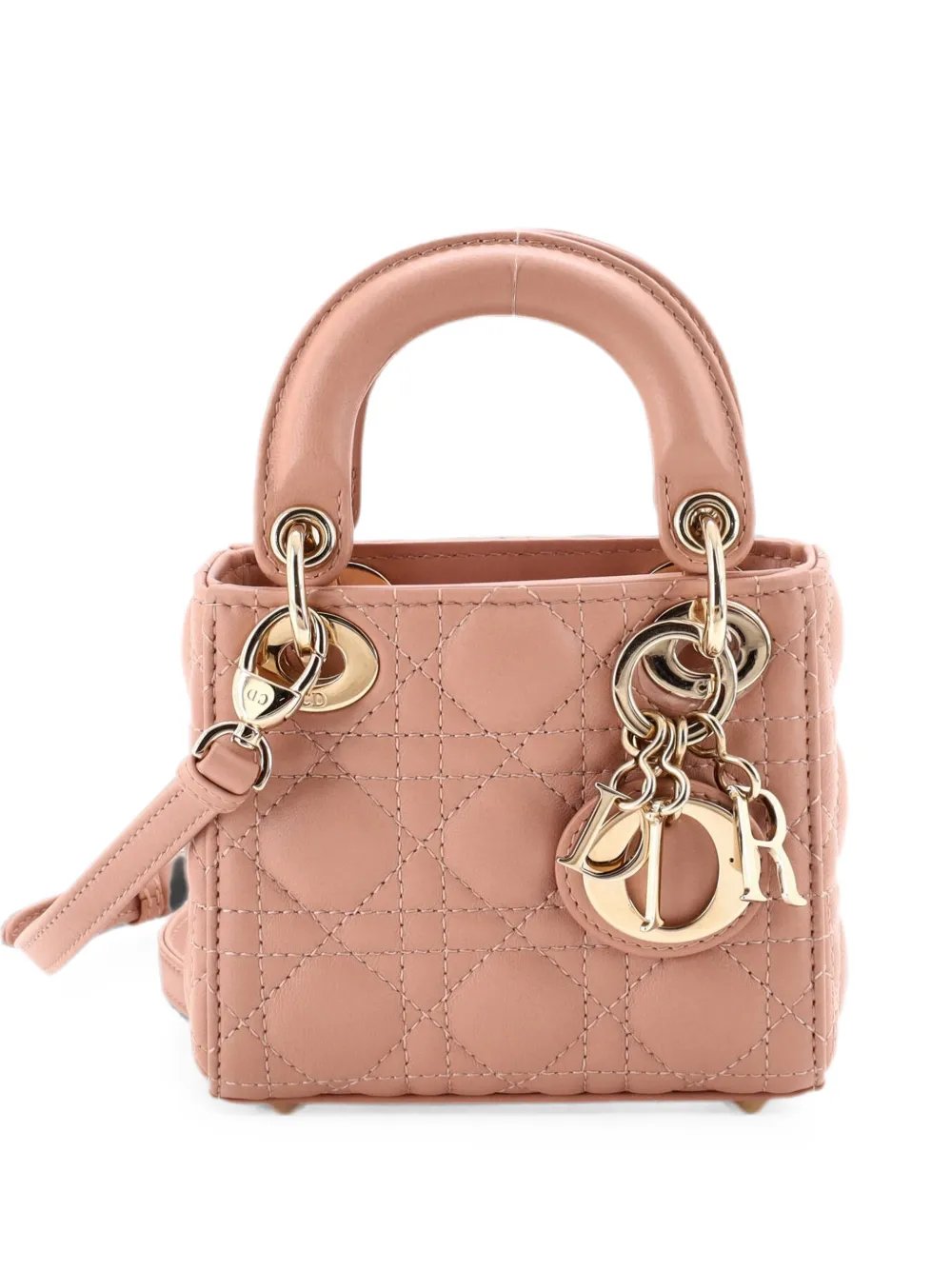 Dior Lady Dior Bag Cannage Quilt Lambskin Micro shoulder bag