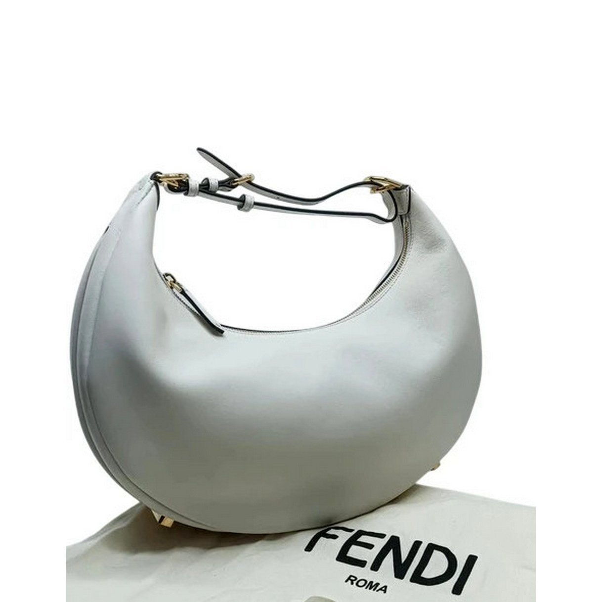 Fendigraphy leather handbag
