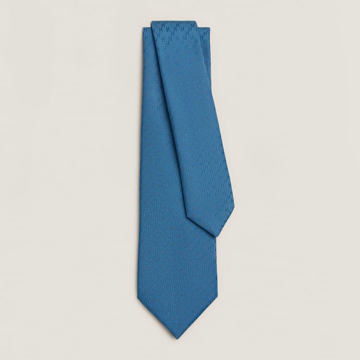 Bleu Profond Gravata Façonnée New H