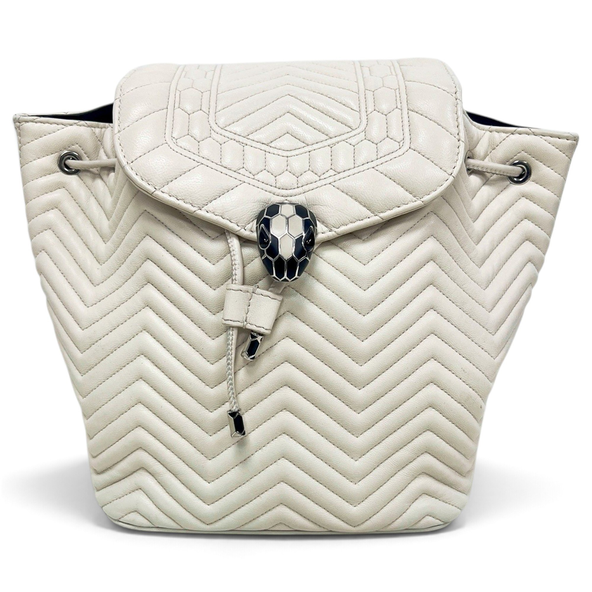 Serpenti leather backpack
