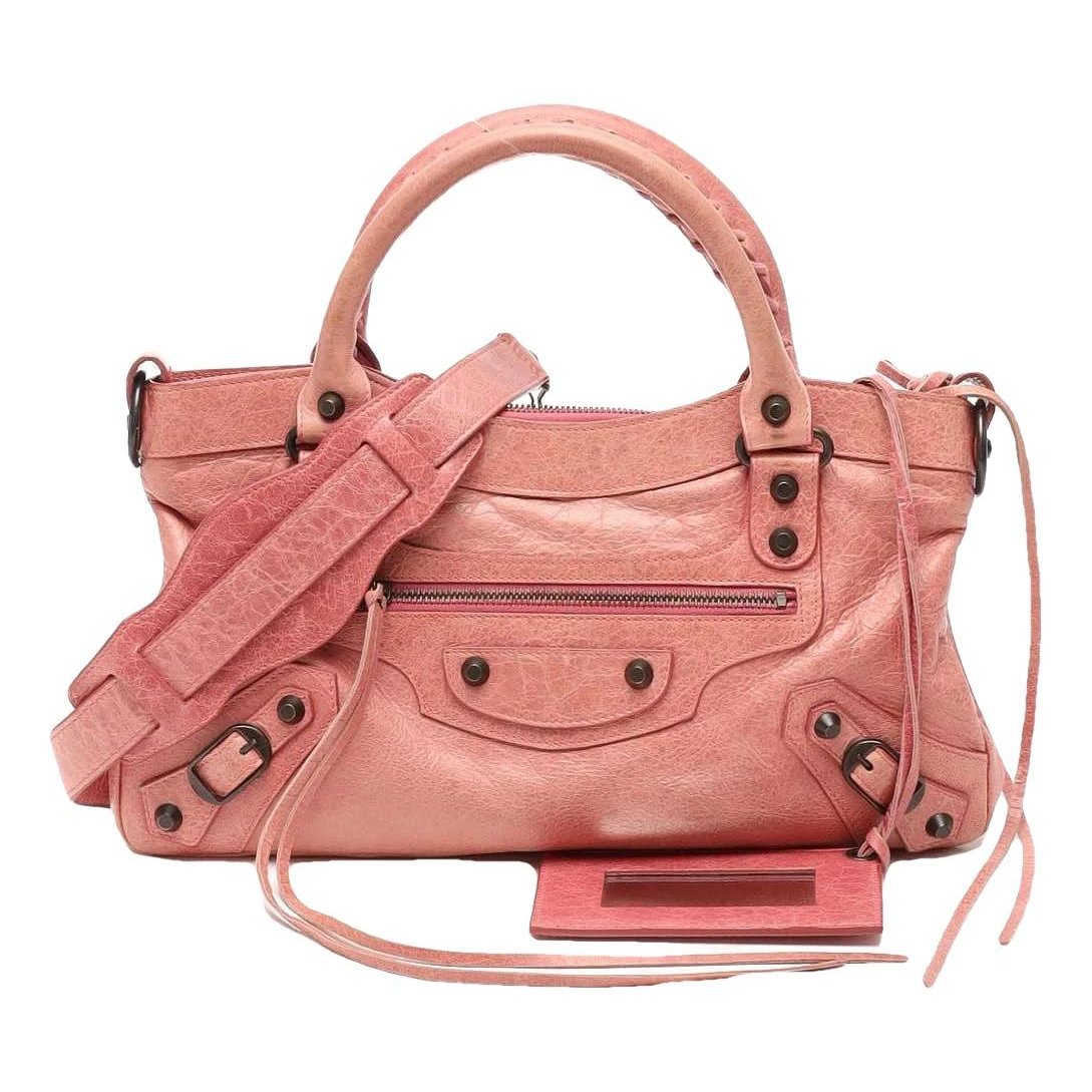 First leather handbag