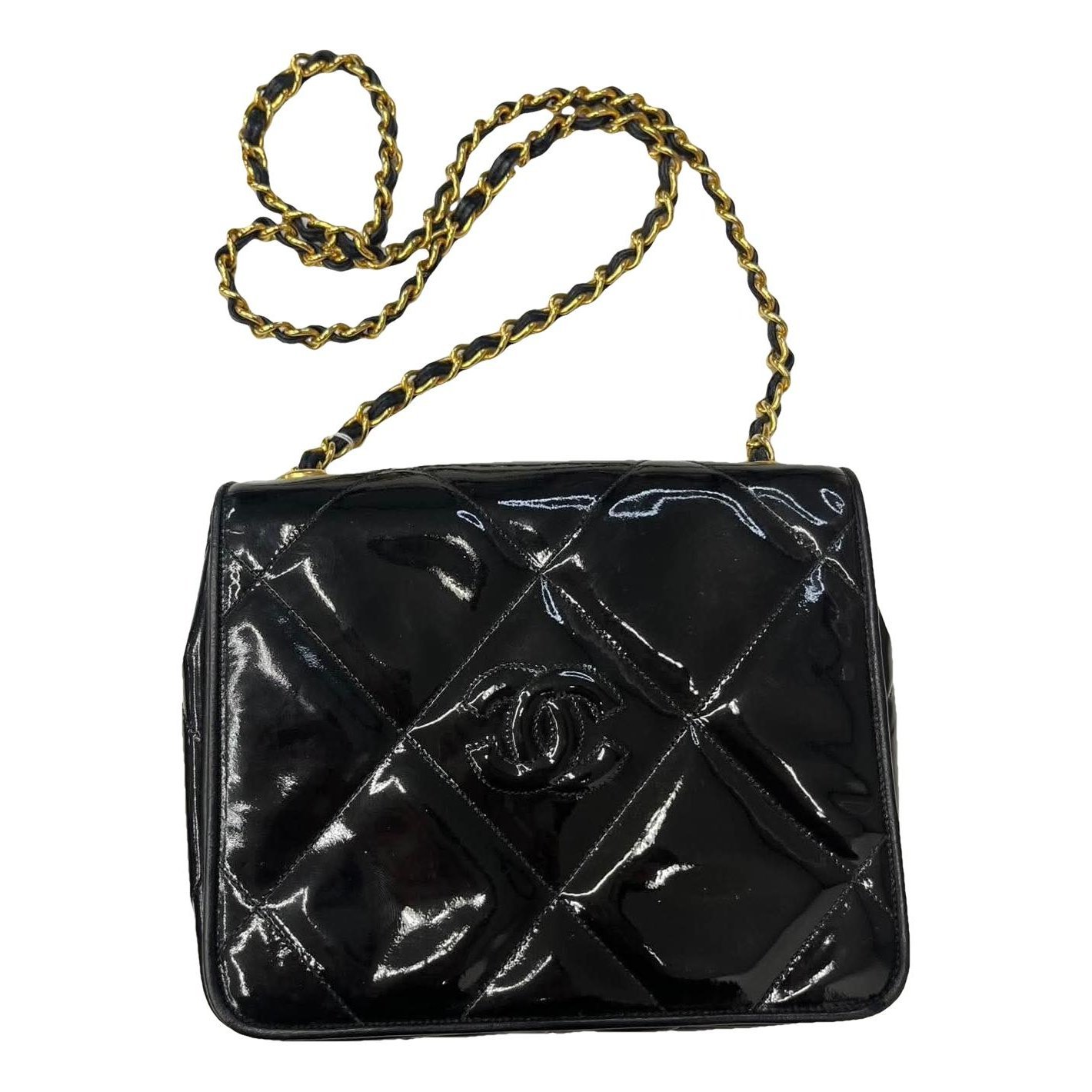Patent leather handbag