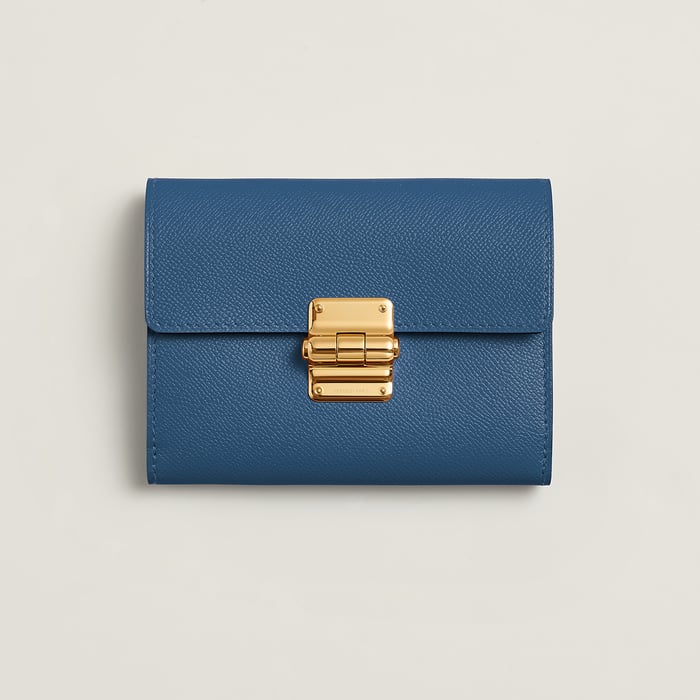 Bleu Tie Charniere Compact Wallet