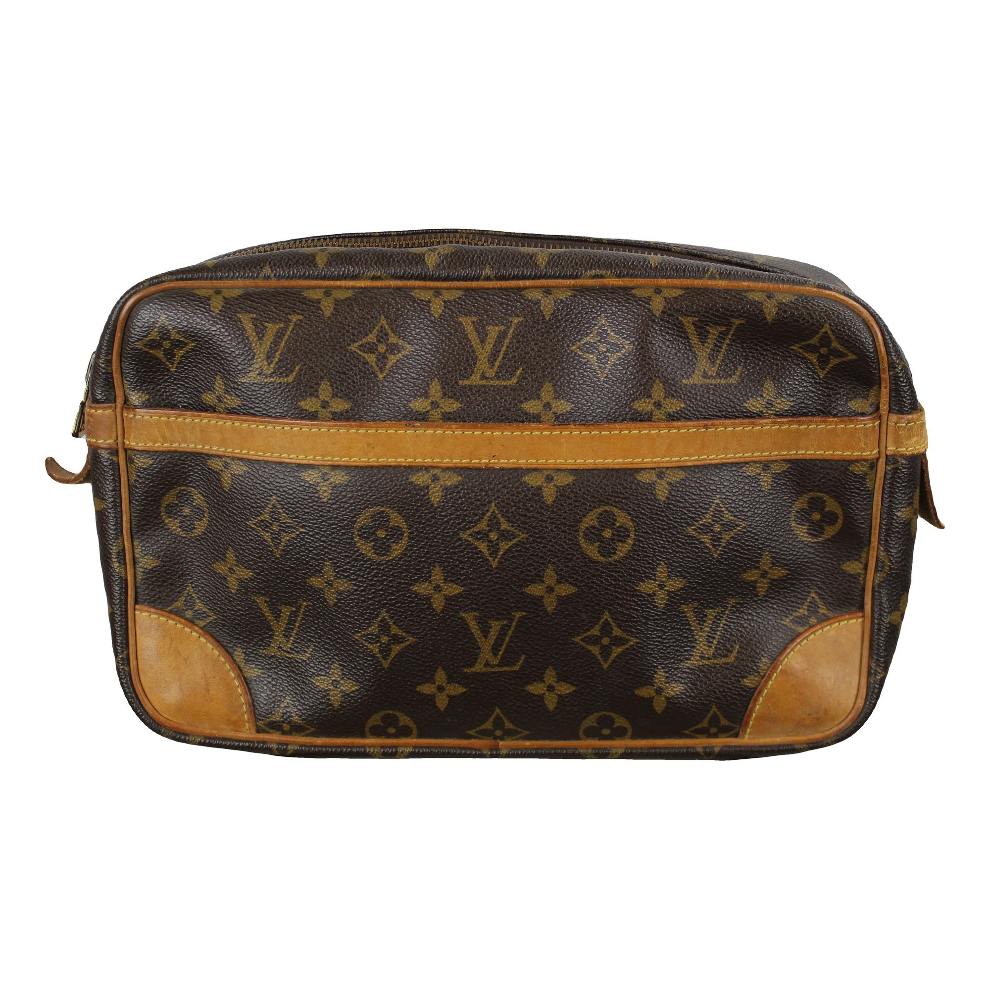 Leather clutch bag