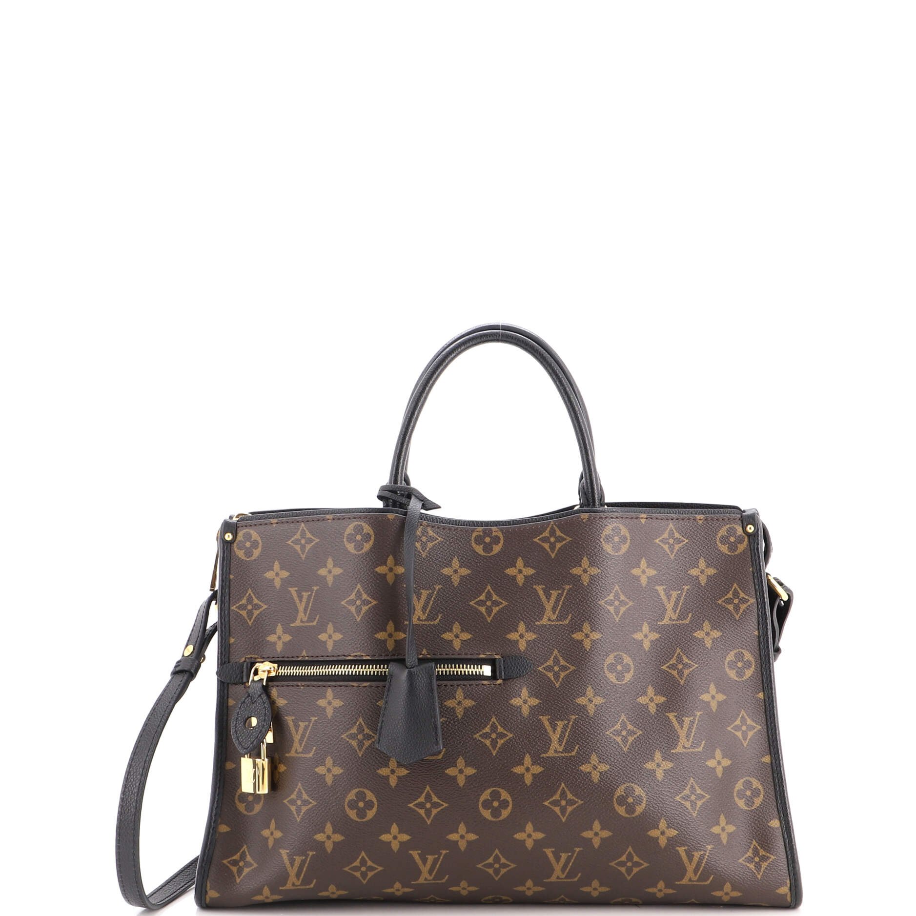 Popincourt NM Handbag Monogram Canvas with Leather MM