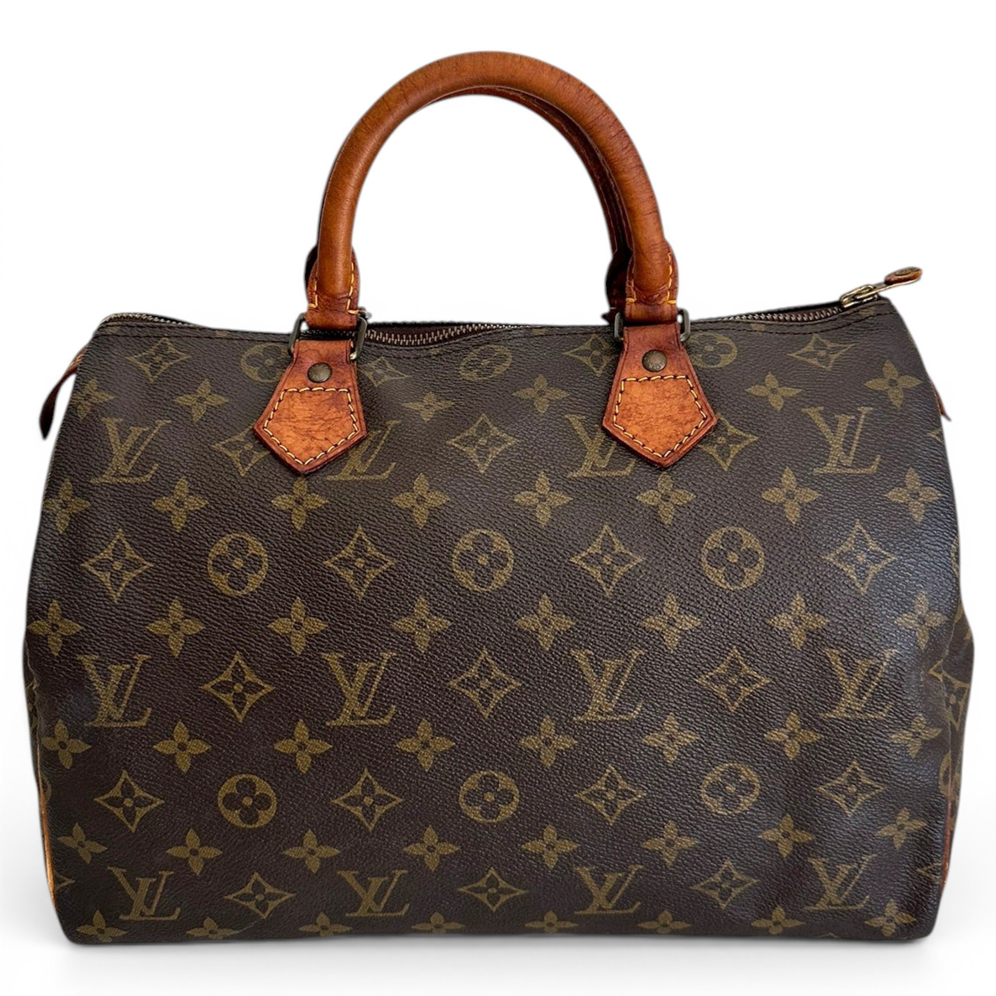 Speedy leather handbag