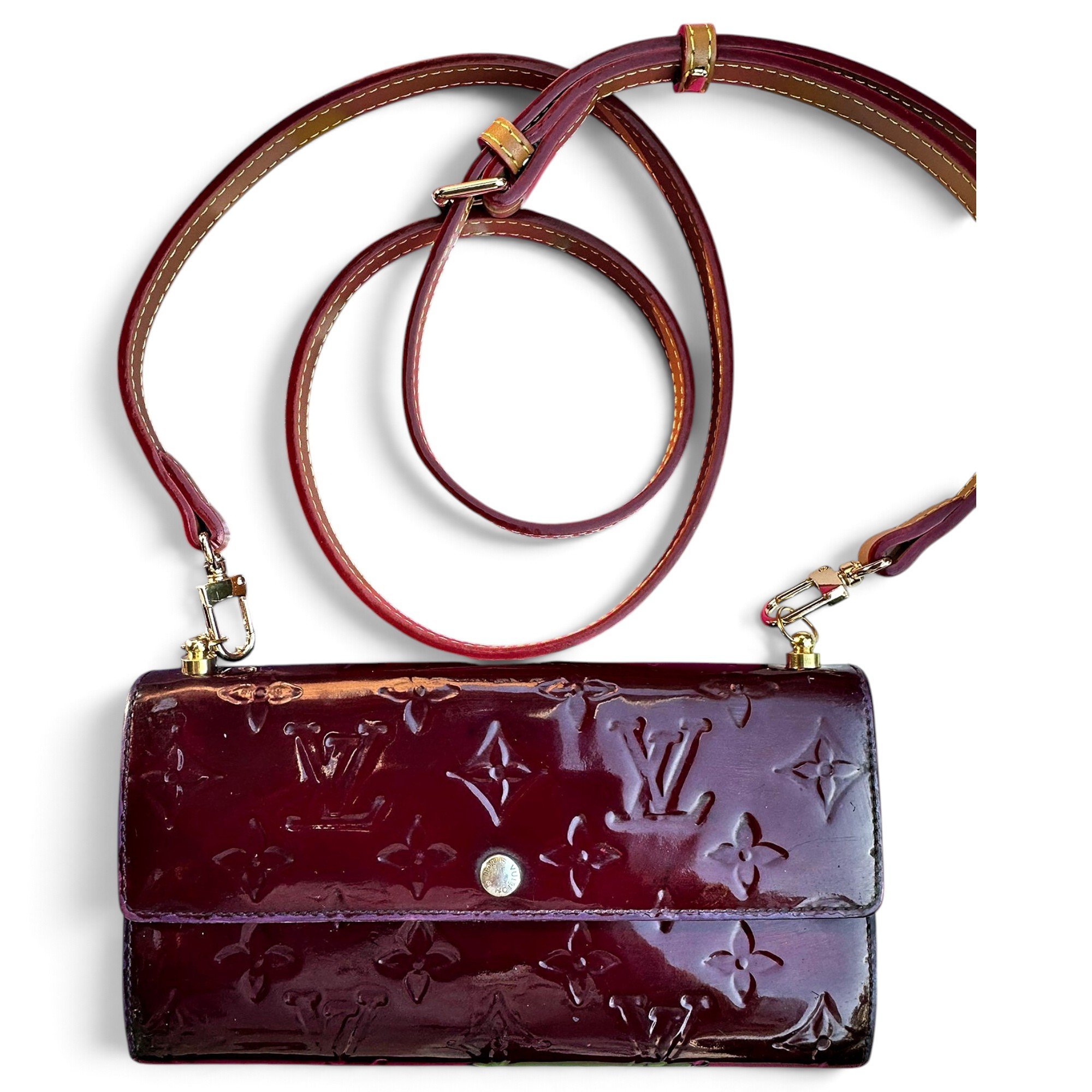 Patent leather crossbody bag