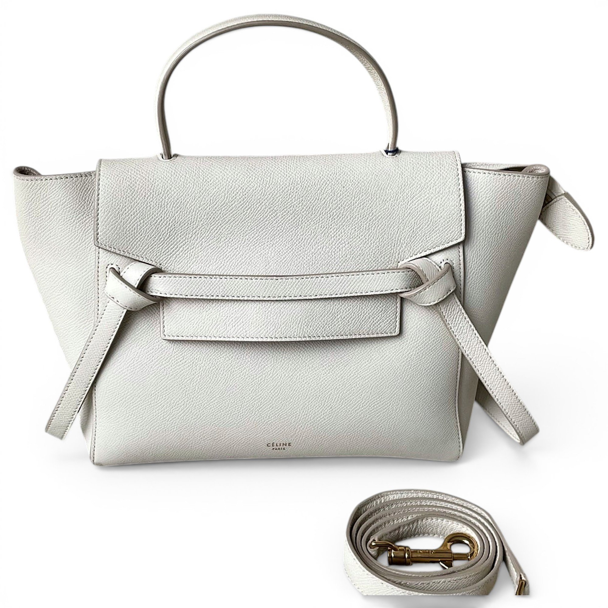 Belt leather handbag