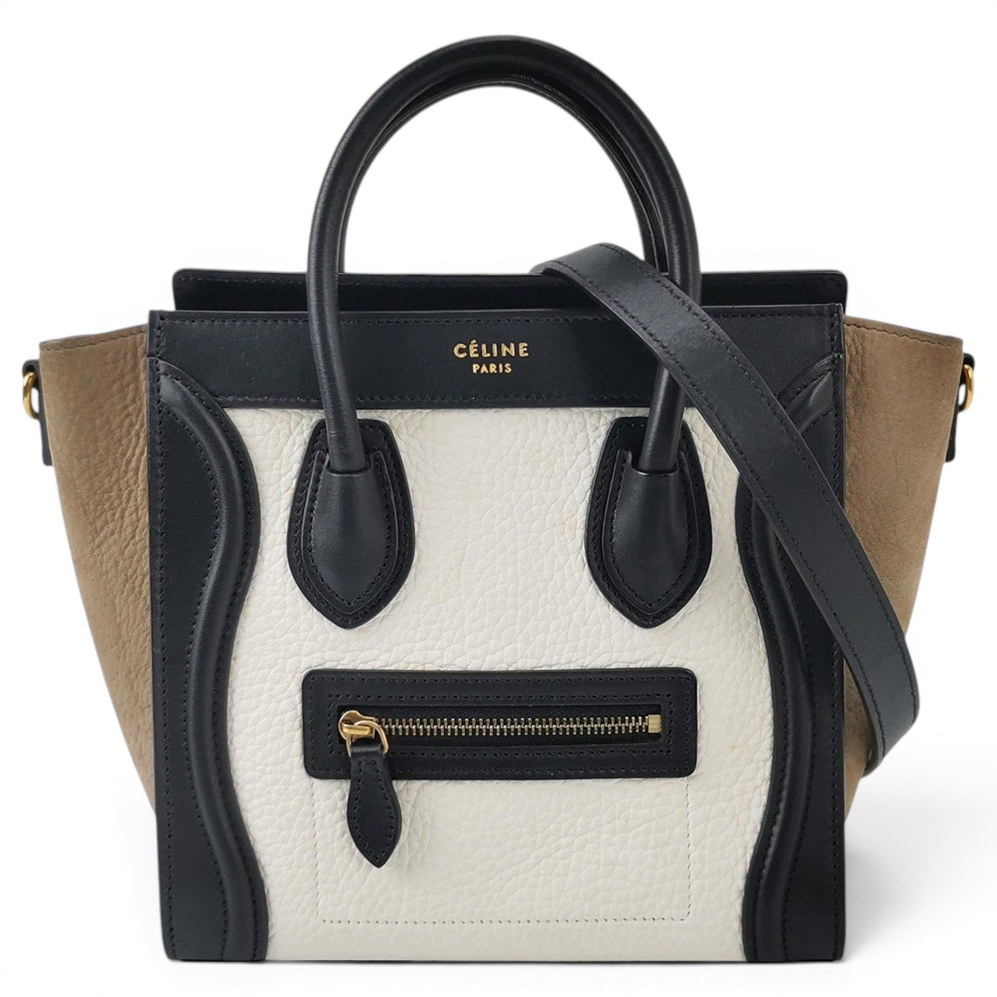 Nano Luggage leather crossbody bag