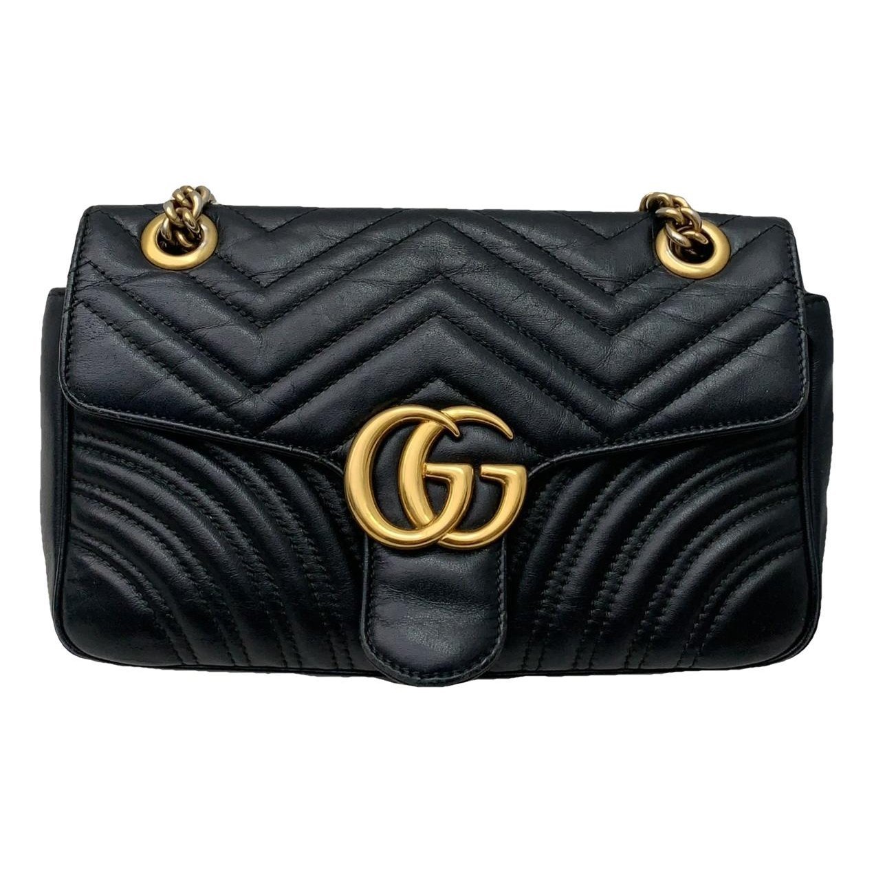 GG Marmont Flap leather handbag
