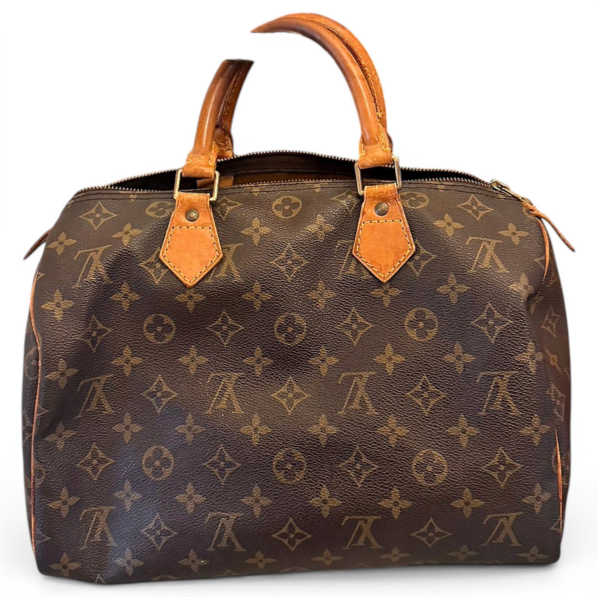 Speedy leather handbag