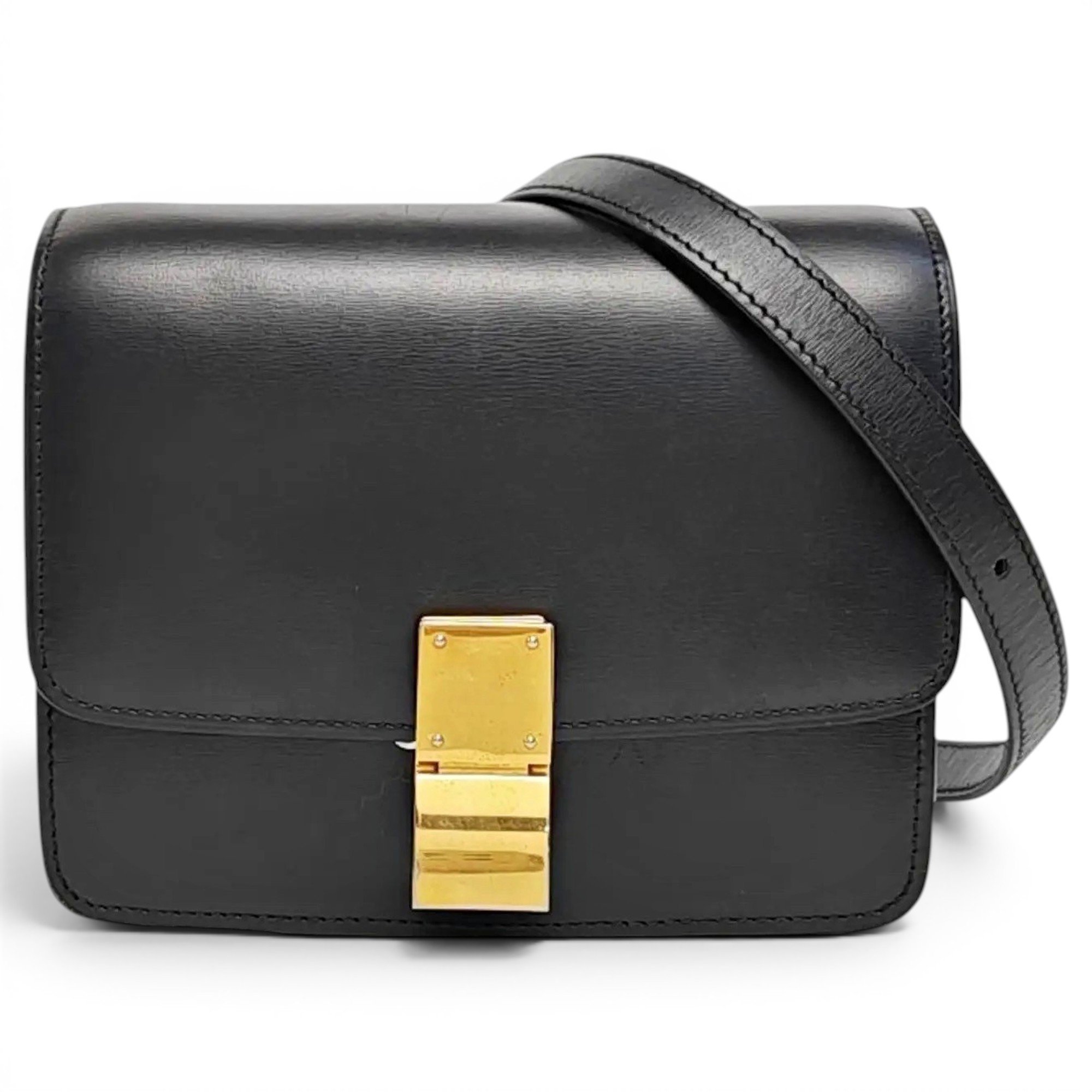 Classic leather crossbody bag