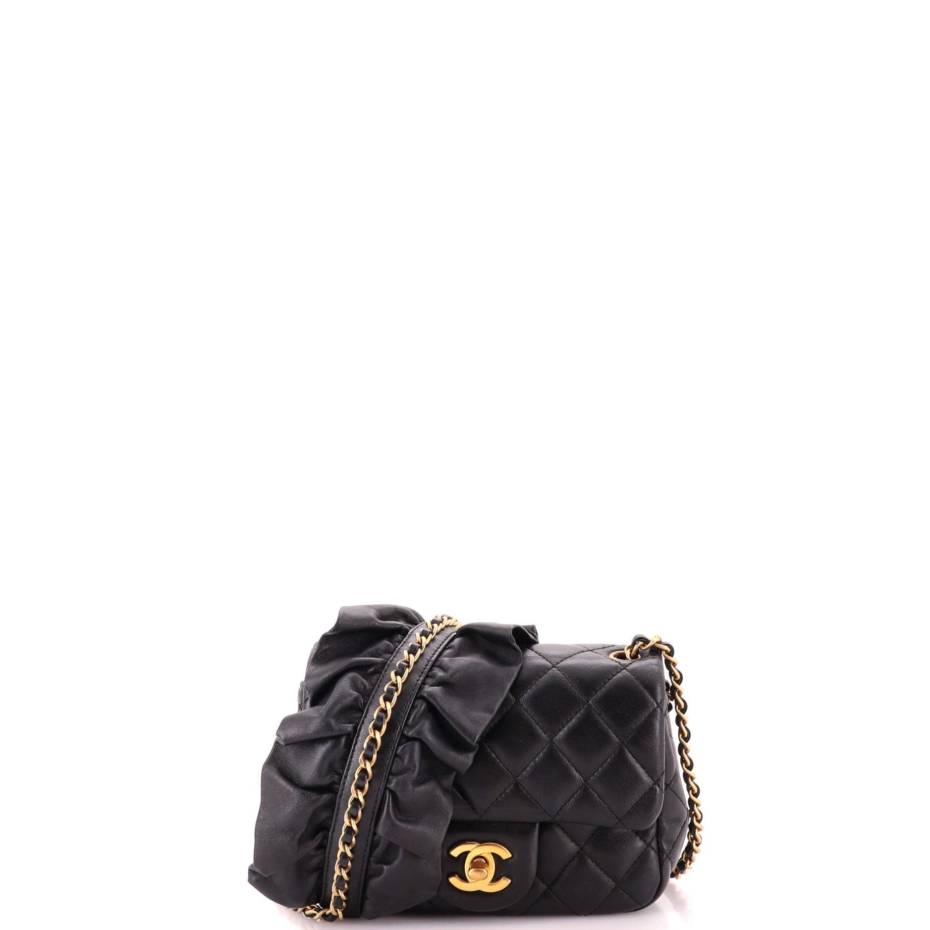 Romance Square Flap Bag Quilted Lambskin Mini
