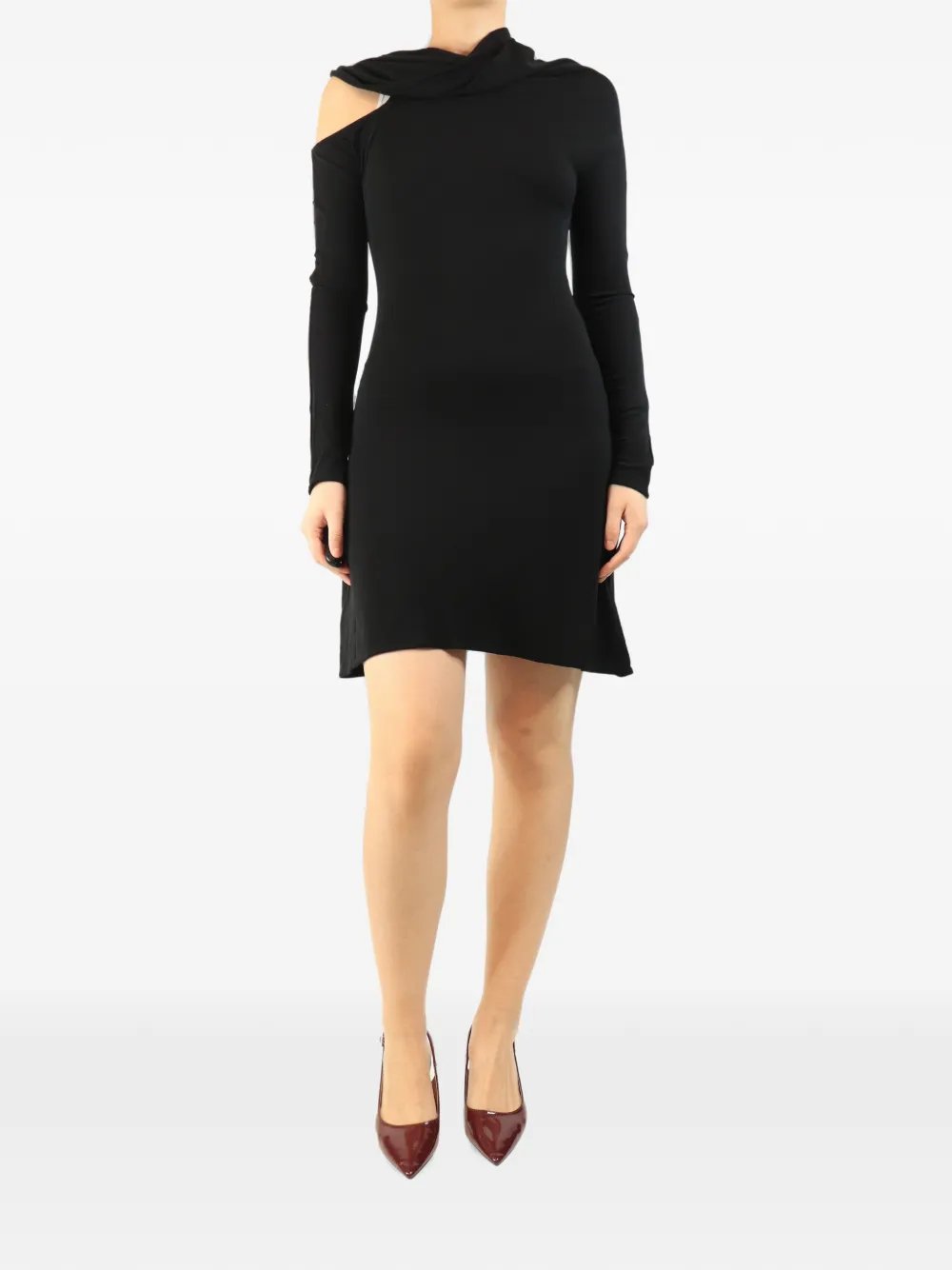 off-the-shoulder mini dress