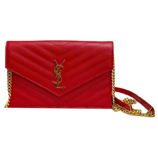Portefeuille enveloppe leather crossbody bag