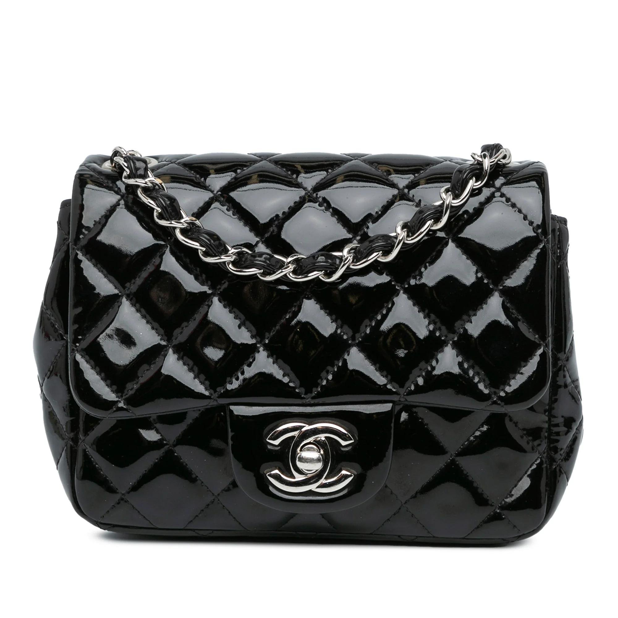 Patent leather handbag